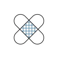 bandage concept line icon. Simple element illustration. bandage concept outline symbol design. vector
