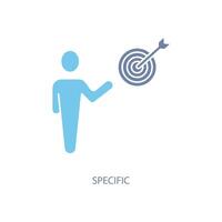 specific concept line icon. Simple element illustration. specific concept outline symbol design. vector