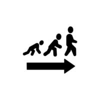 evolution concept line icon. Simple element illustration. evolution concept outline symbol design. vector