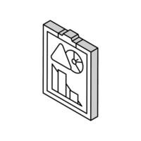 reporting risk isometric icon vector illustration