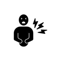 hurt concept line icon. Simple element illustration. hurt concept outline symbol design. vector