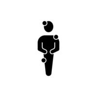 symptom concept line icon. Simple element illustration. symptom concept outline symbol design. vector