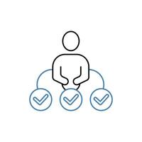aptitude concept line icon. Simple element illustration. aptitude concept outline symbol design. vector