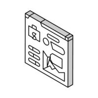 expense tracking isometric icon vector illustration