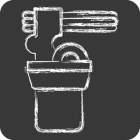 Icon Noodle. related to Picnic symbol. chalk Style. simple design editable. simple illustration vector