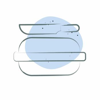 Icon Pie. related to Picnic symbol. Color Spot Style. simple design editable. simple illustration vector