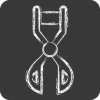 Icon Eyelash Curter. related to Fashion symbol. chalk Style. simple design editable. simple illustration vector