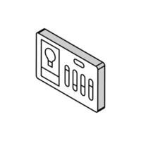 lighting controls efficient isometric icon vector illustration