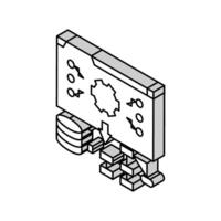 system deployment analyst isometric icon vector illustration