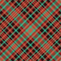 Tartan plaid pattern with texture and warm color. vector