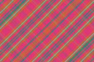 Tartan plaid pattern with texture and warm color. vector