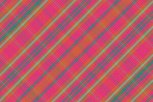 Tartan plaid pattern with texture and warm color. vector