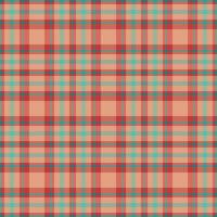 Tartan plaid pattern with texture and warm color. vector