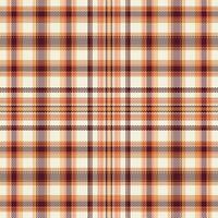 Tartan plaid pattern with texture and warm color. Vector illustration.