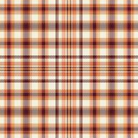 Tartan plaid pattern with texture and warm color. Vector illustration.