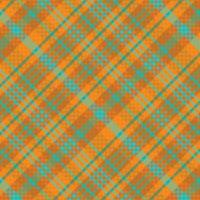 Tartan plaid pattern with texture and warm color. Vector illustration.