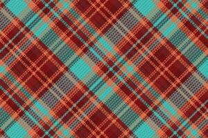 Tartan plaid pattern with texture and warm color. Vector illustration.