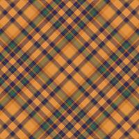 Tartan plaid pattern with texture and warm color. vector