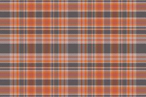 Tartan plaid pattern with texture and warm color. vector