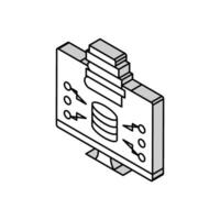 knowledge base online learning platform isometric icon vector illustration