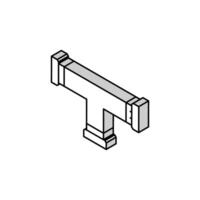 equipment pipeline isometric icon vector illustration