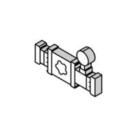 industrial pipeline isometric icon vector illustration