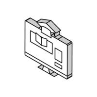 e learning courses online learning platform isometric icon vector illustration