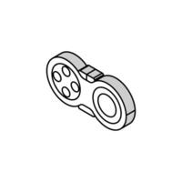 fidget pad fidget toy isometric icon vector illustration