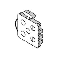 fidget cube toy isometric icon vector illustration