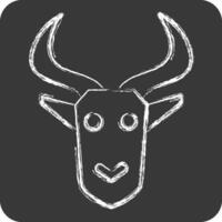 Icon Impala. related to Kenya symbol. chalk Style. simple design editable. simple illustration vector