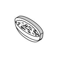 french cuisine tapenade isometric icon vector illustration