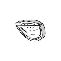 calzone pizza italian cuisine isometric icon vector illustration