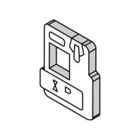 zip file format document isometric icon vector illustration