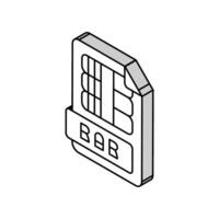 rar file format document isometric icon vector illustration