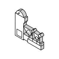 paper making system isometric icon vector illustration