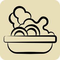 Icon Salad. related to Picnic symbol. hand drawn style. simple design editable. simple illustration vector