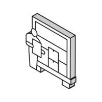 delivering service procurement isometric icon vector illustration