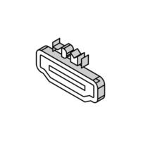 hdmi port isometric icon vector illustration