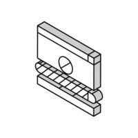 disconnected download isometric icon vector illustration