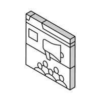 internal communities isometric icon vector illustration