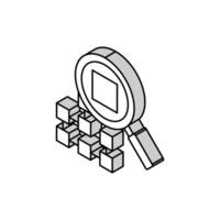 research neural network isometric icon vector illustration