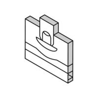 pitting edema on patient leg isometric icon vector illustration