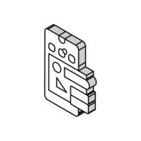 phone problem research isometric icon vector illustration