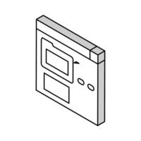 electronic folder fix incident isometric icon vector illustration