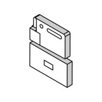 agreement for wholesale product transportation in container isometric icon vector illustration