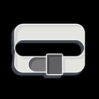 Icon Belt. related to Fashion symbol. glossy style. simple design editable. simple illustration vector