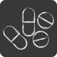 Icon Patient. related to Medical symbol. chalk Style. simple design editable. simple illustration vector