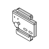 tablet debug isometric icon vector illustration