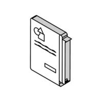 abstract report isometric icon vector illustration