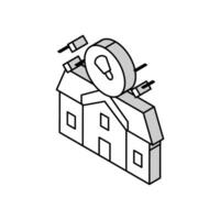 house cleaning isometric icon vector illustration